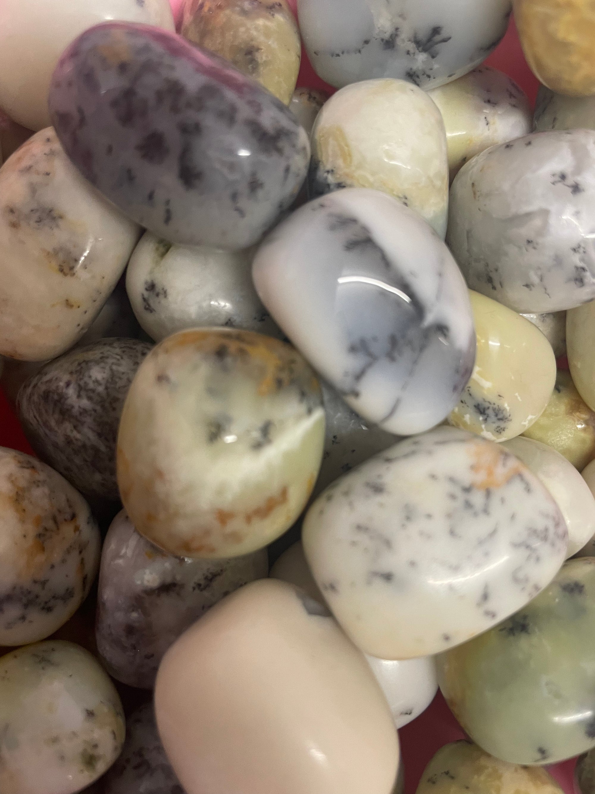Make Your Own Crystal Necklace (Dendrite Opal Tumblestone)