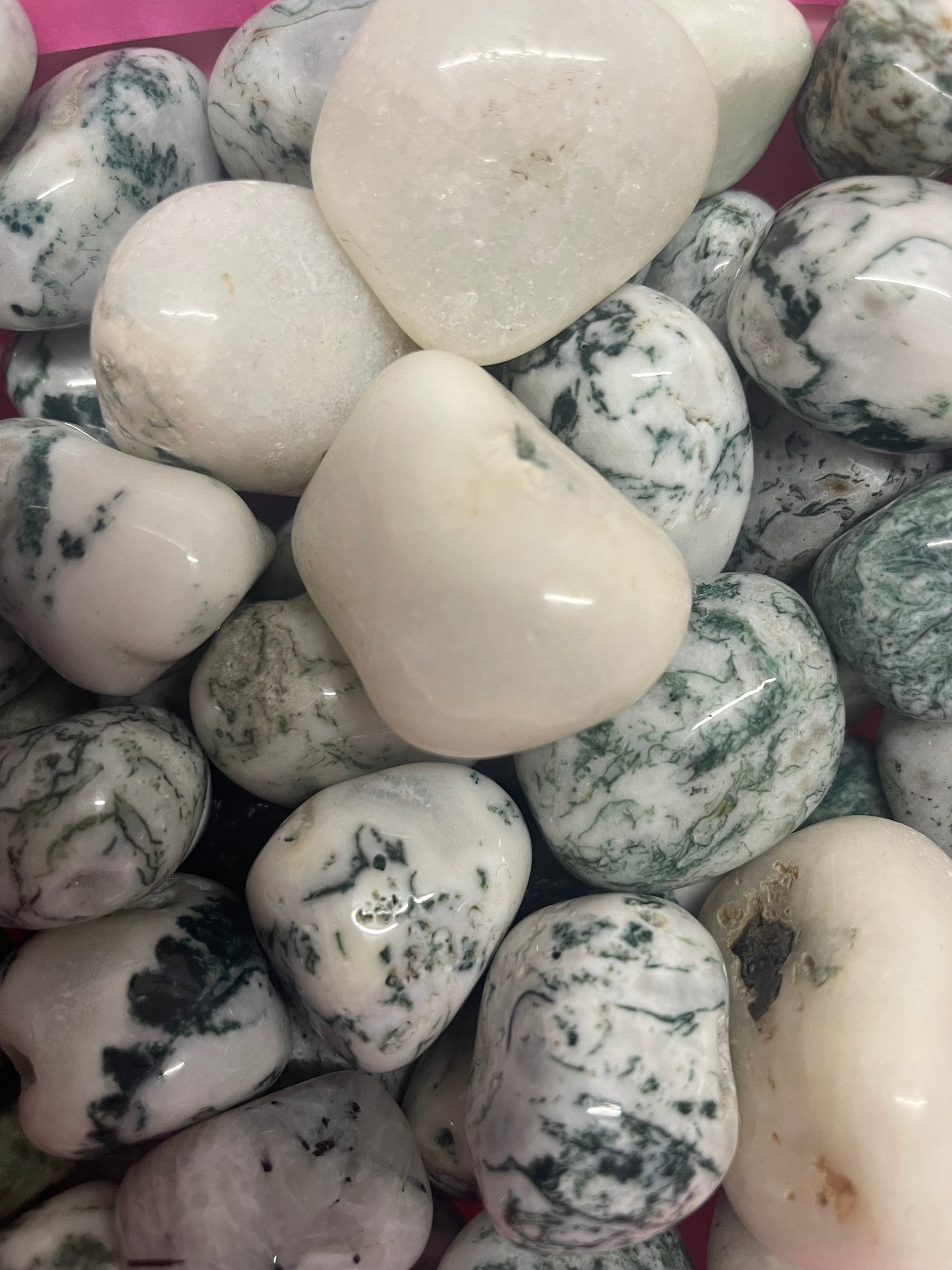 Make Your Own Crystal Necklace (Tree Agate Tumblestone)